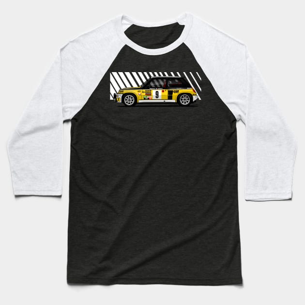 The amazing rally car rear engined Baseball T-Shirt by jaagdesign